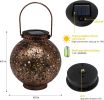 Solar Lantern Outdoor Hanging Lights Metal Led Decorative Garden Lights Waterproof Light For Patio, Yard
