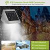 Led Solar Powered Stair Lights Dusk-To-Dawn Waterproof Garden Pathway Patio Fence Lamp