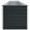Garden Raised Bed Galvanized Steel 157.5"X31.5"X17.7" Anthracite