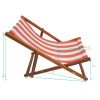 Outdoor/ Beach /Swimming Pool /Populus Wood Sling Chair Orange Stripe Color:Orange