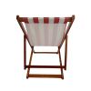 Outdoor/ Beach /Swimming Pool /Populus Wood Sling Chair Orange Stripe Color:Orange