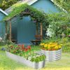 Raised Garden Bed With Open Base For Growing Vegetables