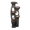 39Inches Modern Resin Floor-Standing Fountain With Warm Led Light