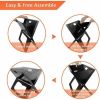 20 Inch Portable Grill Charcoal Barbecue Grill, Folding Grill Notebook Shape, Detachable Collapsible, Mini Tabletop Camping Grill Bbq, Black