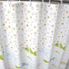Colorful Fish Peva Bathroom Shower Curtain Waterproof Shower Curtain Bathroom Decoration, 71X71Inch