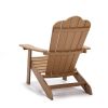 Tale Adirondack Chair Backyard Outdoor Furniture Painted Seating With Cup Holder Plastic Wood For Lawn Patio Deck Garden Porch Lawn Furniture Chairs B