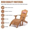 Tale Adirondack Chair Backyard Outdoor Furniture Painted Seating With Cup Holder All-Weather And Fade-Resistant Plastic Wood For Lawn Patio Deck Garde