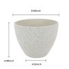 2 Pcs 9" Round Plant Pots, Flower Pots With Drainage Holes, White