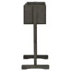 Garden Trellis Planter Gray 17.7"X11.8"X29.1" Solid Firwood