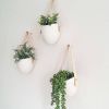Indoor Ceramic Flower Pot Self-Watering For Bonsai Plants Home Decoration
