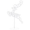 Acrylic Christmas Flying Reindeer & Sleigh 102.4"X8.3"X34.3" Blue