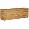 Raised Bed 59.1"X15.7"X21.7" Recycled Teak And Steel