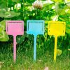 20 Pcs Plant Labels Plastic T-Type Plant Tags Nursery Garden Pot Plant Markers, Random Color