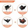 12 Inch Portable Grill Charcoal Barbecue Grill - Folding Grill Notebook Shape Charcoal Grill, Detachable Collapsible, Mini Tabletop Camping Grill Bbq,