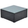 Outdoor Patio Garden Pe Rattan Sectional Corner Sofa Chair 6 Piece