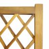 Garden Raised Bed With Trellis Solid Acacia Wood
