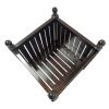 Wood Outdoor Square Wooden Flower And Herb Pot For Garden, Porch And Patio - Outside Plant And Vegetable Container ,Planter ,Black