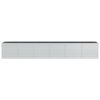 Garden Raised Bed 189"X31.5"X30.3" Galvanized Steel Silver