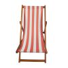 Outdoor/ Beach /Swimming Pool /Populus Wood Sling Chair Orange Stripe Color:Orange
