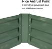 Bosonshop Raised Garden Bed Steel Planter Box Galvanized Anti-Rust Coating Planting Vegetables Herbs And Flowers For Outdoor, Square