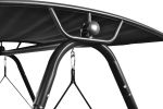 Outdoor Swing Hammock Bed With Canopy Textilene Cushion For Patio, Backyard,Garden, Porch, Black