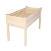 Bosonshop Raised Garden Bed Wood Patio Elevated Planter Box Kit With Stand For Outdoor Backyard Greenhouse (Natural)