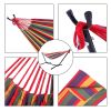Free Sipping Hammock Set Steel Stand Outdoor Camping Hanging Swing Bed Stripe Yj