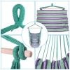 Free Shipping Distinctive Cotton Canvas Hanging Rope Chair With Pillows Green Yj