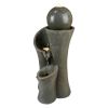24Inches Outdoor Waterfall Garden Fountain For Indoor And Outdoor, Patio And Garden