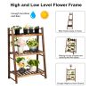 3 Tier Wooden Plant Stand Bonsai Display Flower Shelf Outdoor Indoor Home Garden