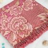 [Peony In Mythology - Crimson] Jacquard Weave Blanket / Tapestry / Area Rug (59.1 By 86.7 Inches)
