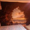 Nature Cave Wall Tapestry Beach Landscape Tapestry Bedroom Hotel Restaurant Decorative Backdrop, 51X70 Inch