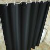 Black Peva Bathroom Shower Curtain Waterproof Shower Curtain Bathroom Decoration, 71X71Inch