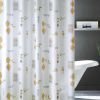 Peva Bathroom Waterproof Shower Curtain Bathroom Hanging Curtain Toilet Door Curtain Partition Curtain, 71X71Inch
