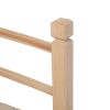 Free Shipping Garden Bridge, Classic Wooden Arch With Safety Rails Natural Finished Footbridge, Decorative Pond Landscaping, Backyard Creek Or Farm  Y