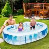 90Ã—60Ã—20In Inflatable Swimming Pool Blow Up Family Pool For Kids Foldable Swim Ball Pool Center