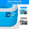 Inflatable Swimming Pools Family Swim Play Center Pool Blow Up Kiddie Pool For Family Inflatable Lounge Pool For Kids Baby Adult Inflatable Water Ball