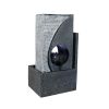 24.4Inches Modern Water Fountain With Led Lights For Home Decor