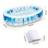 90Ã—60Ã—20In Inflatable Swimming Pool Blow Up Family Pool For Kids Foldable Swim Ball Pool Center