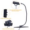 Hammock Chair Stand Only - Metal C-Stand For Hanging Hammock Chair,Porch Swing - Indoor Or Outdoor Use - Durable 300 Pound Capacity,Black