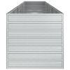 Garden Raised Bed 189"X31.5"X30.3" Galvanized Steel Silver