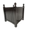 Wood Outdoor Square Wooden Flower And Herb Pot For Garden, Porch And Patio - Outside Plant And Vegetable Container ,Planter ,Black