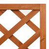 Corner Trellis Planter 15.7"X15.7"X59" Solid Fir Wood
