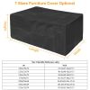 210D Waterproof Outdoor Furniture Cover Windproof Dustproof Patio Furniture Protector Oxford Cloth Garden Xl Size