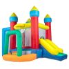 Inflatable Bounce House, Jumping Castle With Repair Kit And Carry Bag For Kids Indoor And Outdoor