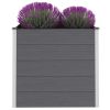 Garden Raised Bed Wpc 39.4"X19.7"X35.8" Gray