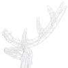 Acrylic Reindeer Family Christmas Decoration 300 Led Warm White