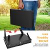 16.7X10X17.7In Portable Charcoal Grill Foldable Bbq Suitcase Grill Shelf For Outdoor Camping Picnics Garden Grilling