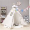 Natural Canvas Play Tent; Toys For Girls/Boys Indoor & Outdoor Playing Kids Tent For Kids ; Kids Play Tent For Girls & Boys; Gifts Playhouse For Kids