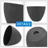 2 Pcs 14" Round Plant Pots, Flower Pots With Drainage Holes, Black